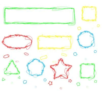 Hand-drawn design elements collection Stock Illustration