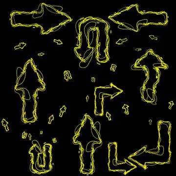 Hand-drawn design elements collection Stock Illustration