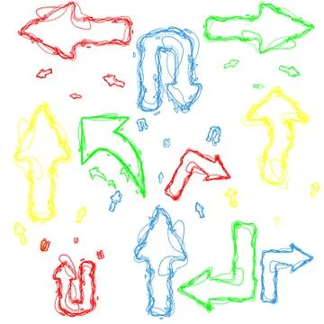 Hand-drawn design elements collection Stock Illustration