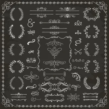 Hand Drawn Design Elements Stock Illustration