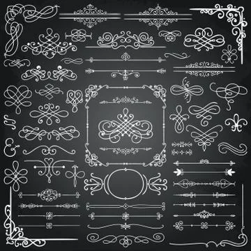 Hand Drawn Design Elements Stock Illustration
