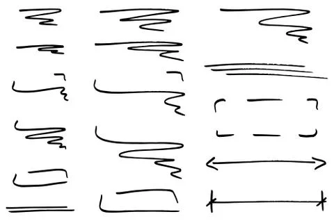 Hand drawn design infographic elements Stock Illustration