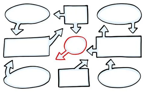 Hand drawn design infographic elements 스톡 일러스트
