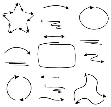 Hand drawn design infographic elements 库存插图