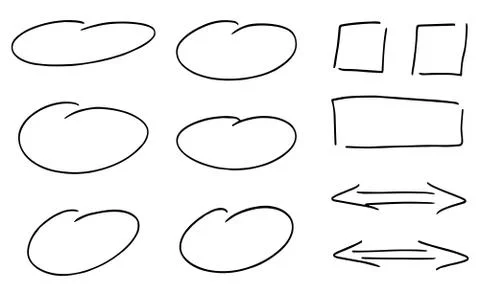 Hand drawn design infographic elements 스톡 일러스트