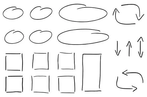 Hand drawn design infographic elements 스톡 일러스트