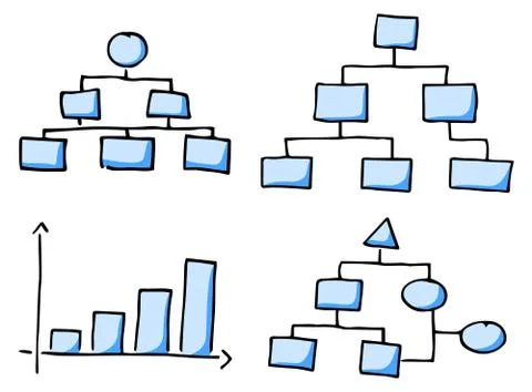 Hand drawn design infographic elements Illustrazione stock