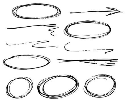 Hand drawn design infographic elements イラスト素材