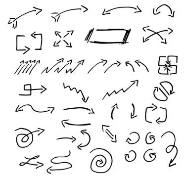Hand drawn design infographic elements Stock Illustration