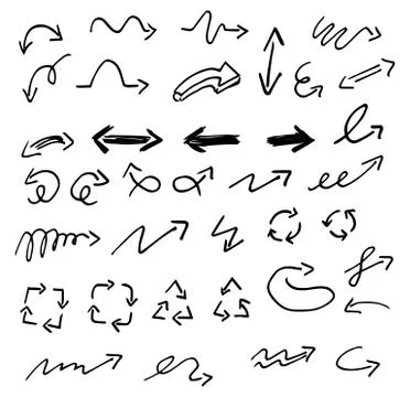 Hand drawn design infographic elements Stock Illustration