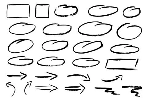 Hand drawn design infographic elements イラスト素材