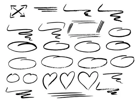 Hand drawn design infographic elements 스톡 일러스트