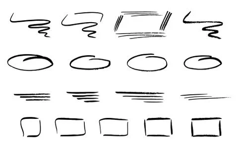 Hand drawn design infographic elements イラスト素材