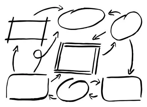 Hand drawn design infographic elements Illustrazione stock