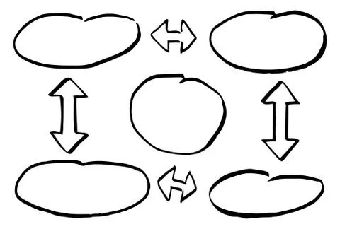 Hand drawn design infographic elements 스톡 일러스트