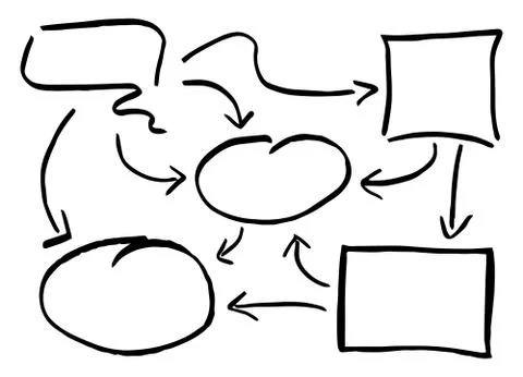 Hand drawn design infographic elements Stock Illustration