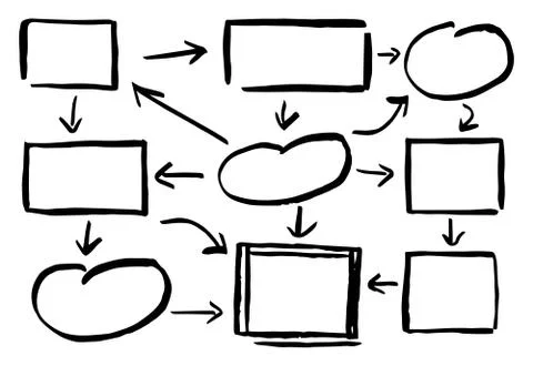 Hand drawn design infographic elements Stockillustratie
