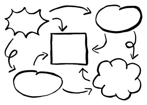 Hand drawn design infographic elements 库存插图