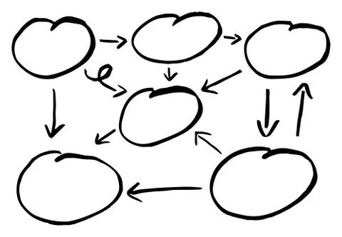 Hand drawn design infographic elements Stock Illustration