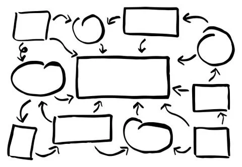 Hand drawn design infographic elements Illustrazione stock