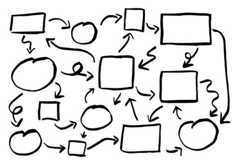 Hand drawn design infographic elements Stock Illustration