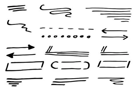 Hand drawn design infographic elements イラスト素材