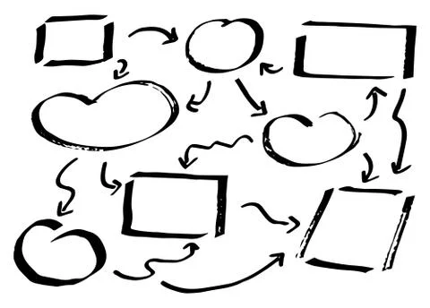 Hand drawn design infographic elements 스톡 일러스트
