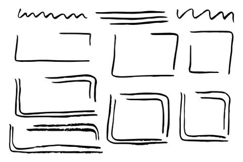 Hand drawn design infographic elements Illustrazione stock