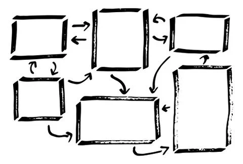 Hand drawn design infographic elements Illustrazione stock