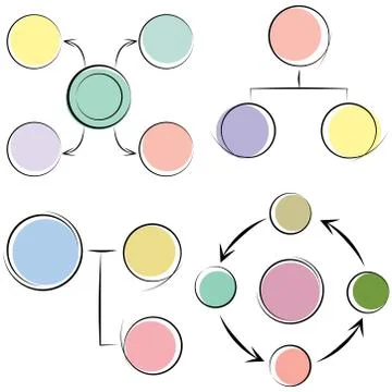 Hand drawn diagram chart Ilustración de archivo