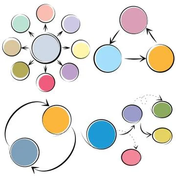 Hand drawn diagram chart Ilustración de archivo