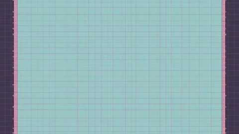 Hand drawn digital border frame with copy space and grid pattern on dark ba.. Stock Footage 342045046