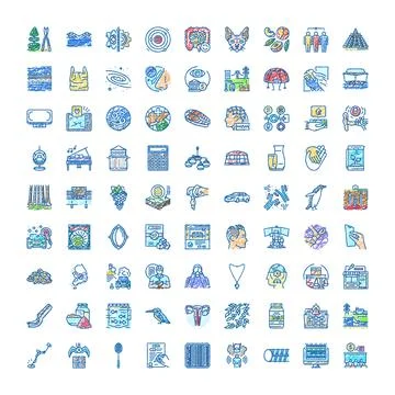 Hand drawn diverse scribble doodles collection of icons Illustrazione stock