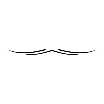 Hand drawn divider icon vector illustration design element of swish, swash,.. Stock Illustration