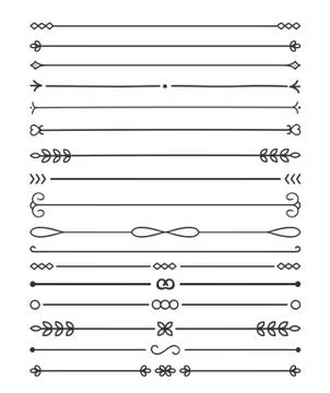 Hand Drawn Dividers Stock Illustration