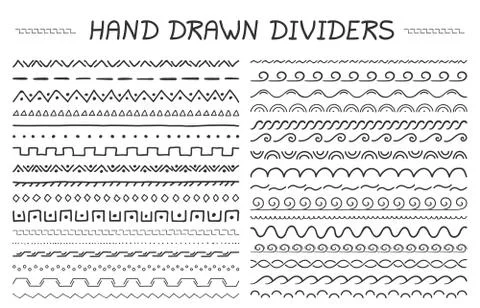 Hand Drawn Dividers Stock Illustration