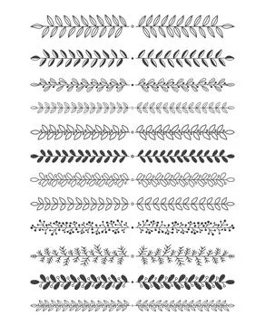Hand Drawn Dividers 스톡 일러스트