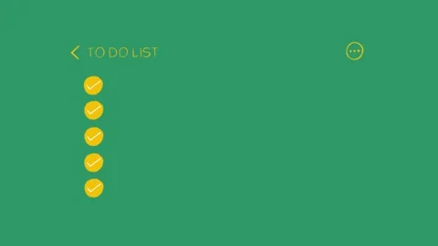 Hand-Drawn To-Do List Checklist Animation on Green Screen | Task Completion Stock Footage 318317466