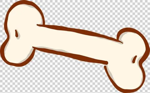 Hand Drawn Dog Bone Illustration Stockillustratie