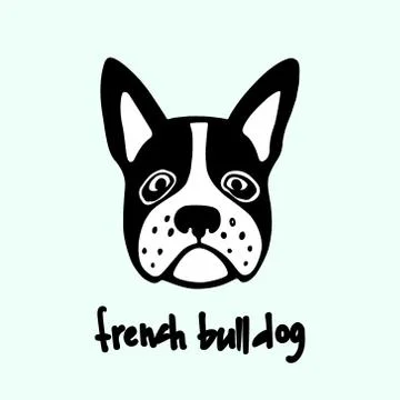Hand drawn dog head Stock Illustration