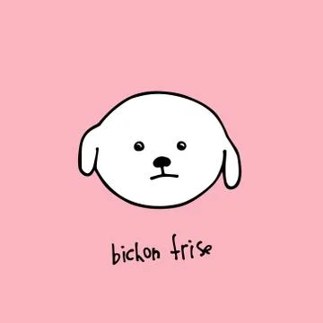 Hand drawn dog head Stock Illustration