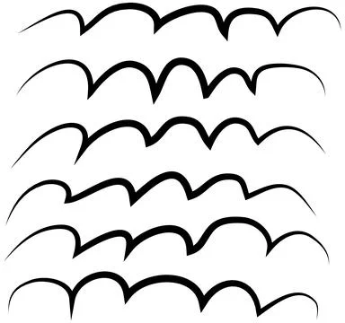 Hand drawn doodle abstract pattern in black and white style, texture background Stock Illustration