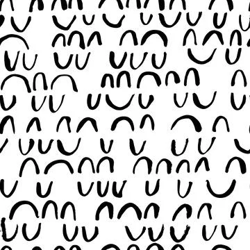 Hand drawn doodle arches vector seamless pattern. 스톡 일러스트