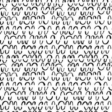 Hand drawn doodle arches vector seamless pattern. 스톡 일러스트