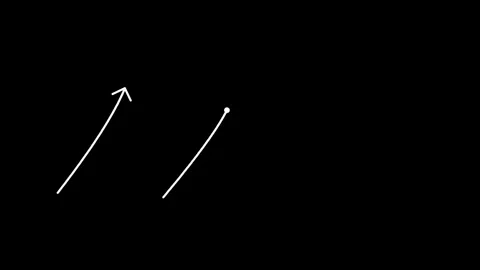 Hand drawn doodle arrows on black background overlay 4K 스톡 동영상 337063009
