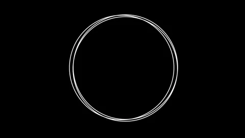 Hand drawn doodle circles, frames, arrows, speech bubbles. Stock Footage 251637405