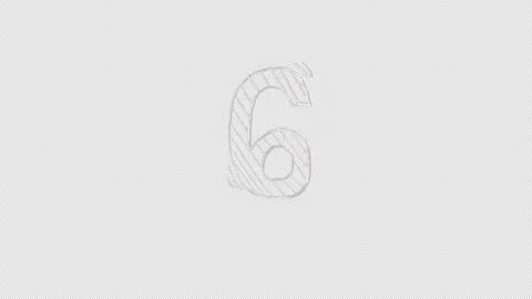 Hand drawn doodle countdown animation. Stock Footage 255677504