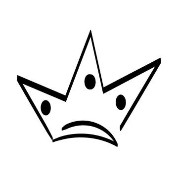 Hand drawn doodle crown design Stock Illustration