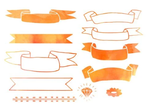 Hand drawn doodle design elements Stock Illustration