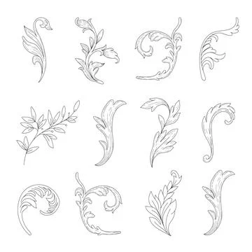 Hand drawn doodle design elements, black on white background. 스톡 일러스트